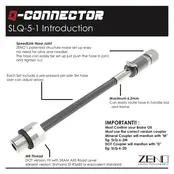 Q-CONNECTOR BICYCLE BRAKE HYDRAULIC COUPLER FOR M8 DROP BAR EXTEND TUBE - SRAM AXS / SHIMANO ST-RS685 OR EQUIVALENT