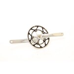 Andel Andel Road Bike Cranks - 110bcd - 24mm Spindle - Silver