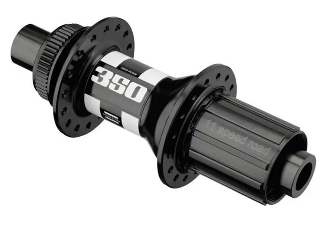 DT Swiss 350 Rear Hub - 12 x 142mm Center-Lock HG 11 Road Black 32H 18pt