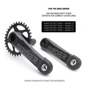 Praxis MTN cranks - Girder HD - Carbon
