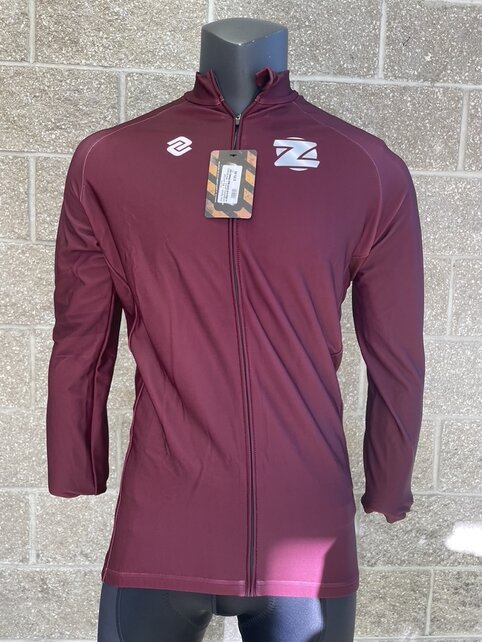Zinn Cycles - Big and Tall Longsleeve jersey - Mid Season - Maroon Zinn Cycles - Big and Tall Longsleeve jersey - Mid Season - Maroon