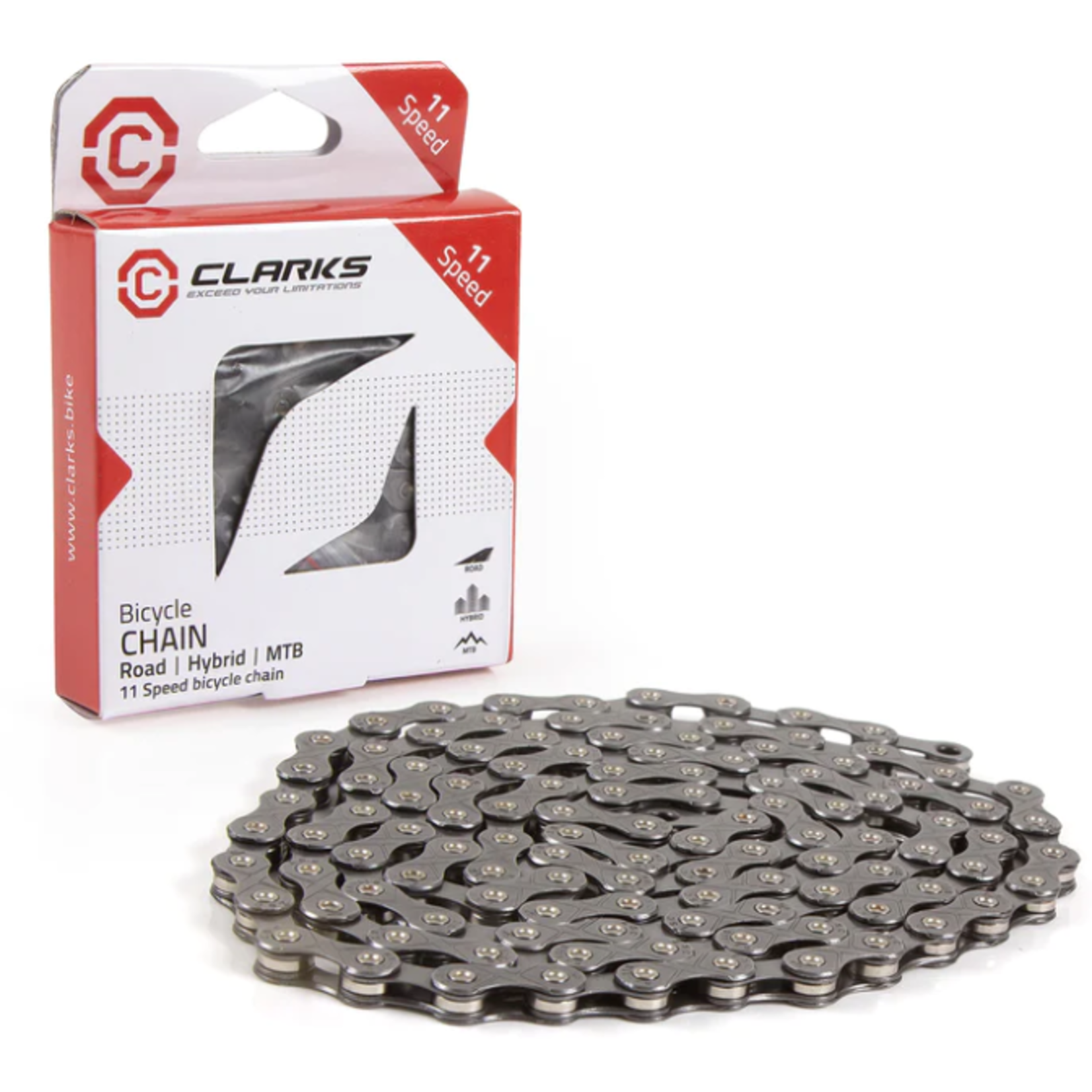 Clarks Clarks C11 11sp Chain, Silver - - waxing available