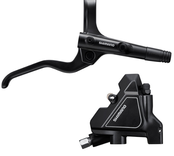 Shimano Altus BL-MT201/BR-UR300 Disc Brake and Lever - Rear, Hydraulic, Flat Mount, Resin Pads, Black