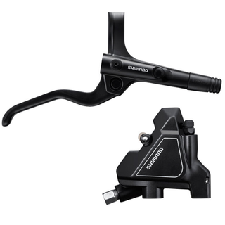 Shimano Altus BL-MT201/BR-UR300 Disc Brake and Lever - Rear, Hydraulic, Flat Mount, Resin Pads, Black