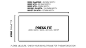 Praxis M30 Bottom Bracket - BB86/BB90/BB92 Praxis M30 Bottom Bracket - BB86/BB90/BB92