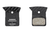 Shimano L05A-RF Disc Brake Pad and Spring - Resin Compound, Finned Alloy Back Plate, One Pair Shimano L05A-RF Disc Brake Pad and Spring - Resin Compound, Finned Alloy Back Plate, One Pair