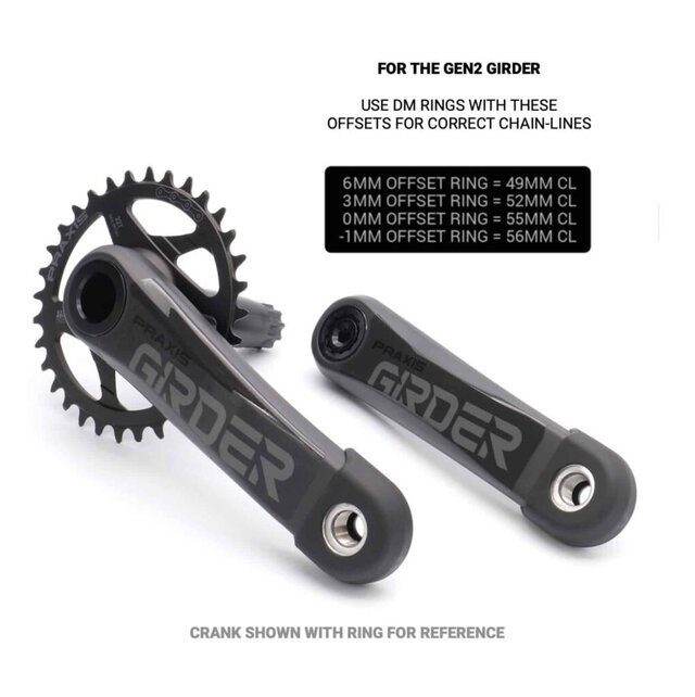 Praxis MTN cranks - Girder - Carbon