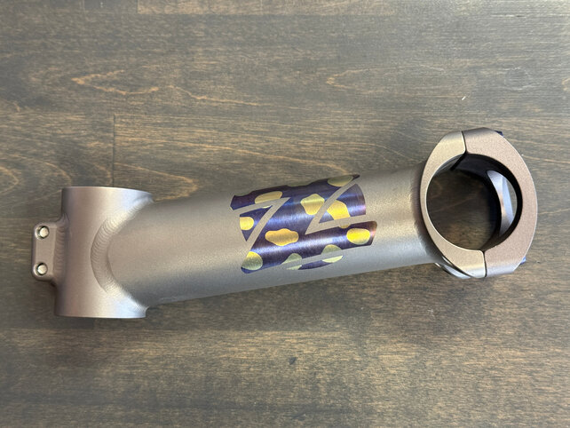 Titanium Stem - 120mm 6 degree - 31.8mm clamp diameter