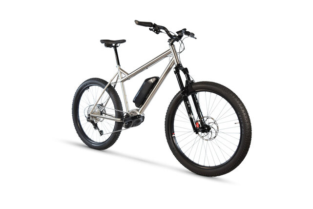 Clydesdale Spur EMTB1 Deore 12 - Titanium Electric Mountain Bike Clydesdale Spur EMTB1 Deore 12 - Titanium Electric Mountain Bike