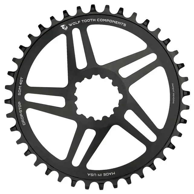 Wolf Tooth Direct Mount Chainring for SRAM compatible with SRAM Flattop