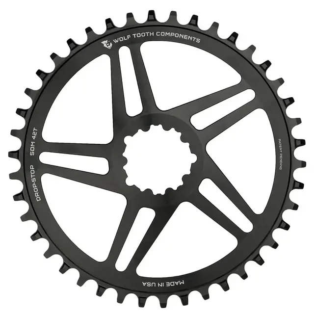 Wolf Tooth Direct Mount Chainring for SRAM compatible with SRAM Flattop