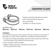 Wolf Tooth  Seatpost Clamp Wolf Tooth  Seatpost Clamp