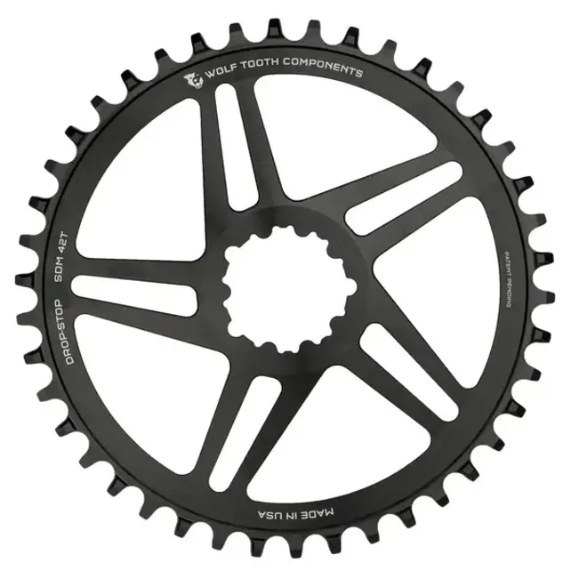 Wolf Tooth Direct Mount Chainring for SRAM compatible with SRAM Flattop