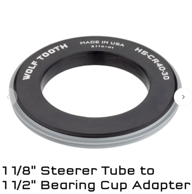 Wolf Tooth Headset Crownrace Adapter 1 1/2' to 1 1/8 Wolf Tooth Headset Crownrace Adapter 1 1/2' to 1 1/8
