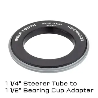 Wolf Tooth Headset Crownrace Adapter 1 1/4" Steerer to 1 1/2" bearing cup
