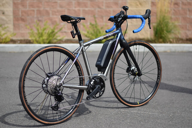Tui G1e XS E-bike - Titanium Gravel E-bike - Sram Apex -Shimano EP6 Motor