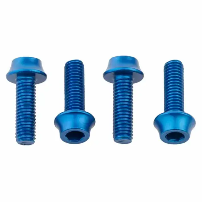 Wolf Tooth Water Bottle Cage Bolts, Aluminum - 4 pcs. / Wolf Tooth Water Bottle Cage Bolts, Aluminum - 4 pcs. /
