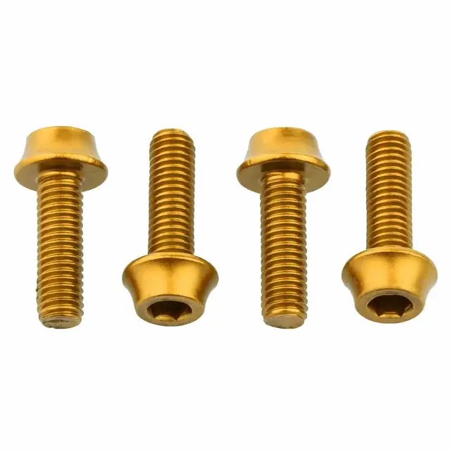 Wolf Tooth Water Bottle Cage Bolts, Aluminum - 4 pcs. / Wolf Tooth Water Bottle Cage Bolts, Aluminum - 4 pcs. /