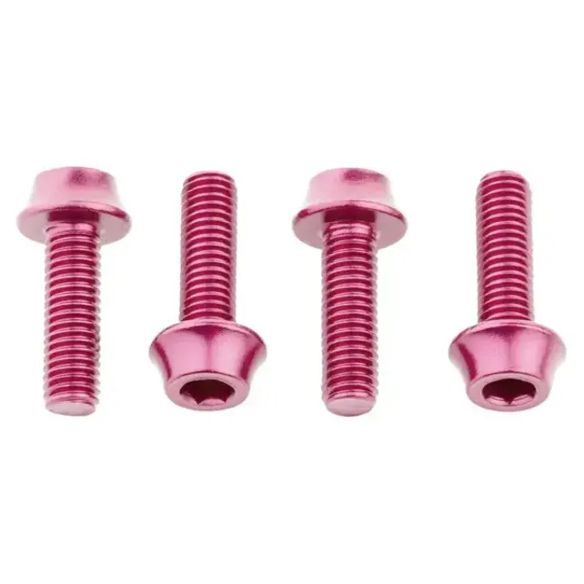 Wolf Tooth Water Bottle Cage Bolts, Aluminum - 4 pcs. / Wolf Tooth Water Bottle Cage Bolts, Aluminum - 4 pcs. /