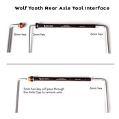 Wolf Tooth Rear Axle, Aluminum Wolf Tooth Rear Axle, Aluminum