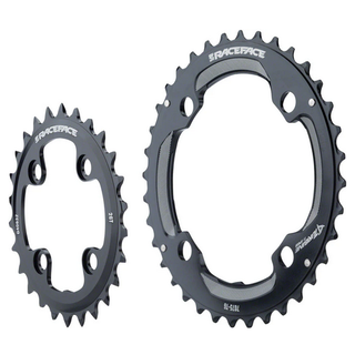 RaceFace Turbine 11-Speed Chainring: 64/104mm BCD 26/36t Black