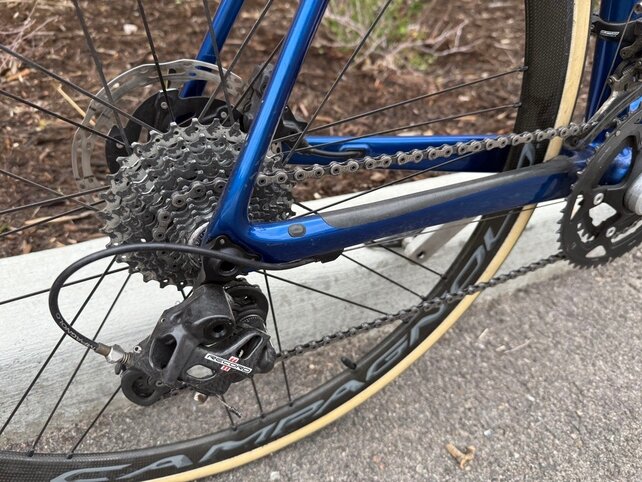 Lightly Used Zinn Carbon Fiber Disc Brake Road bike - 6'3" to 6'6" rider