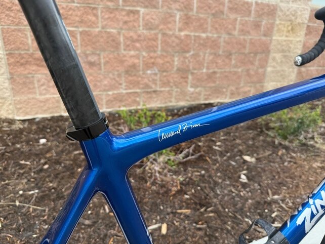 Lightly Used Zinn Carbon Fiber Disc Brake Road bike - 6'3" to 6'6" rider