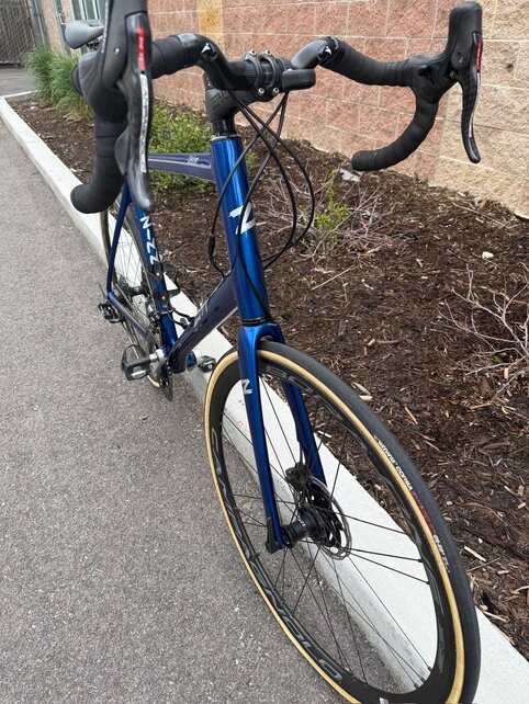 Lightly Used Zinn Carbon Fiber Disc Brake Road bike - 6'3" to 6'6" rider