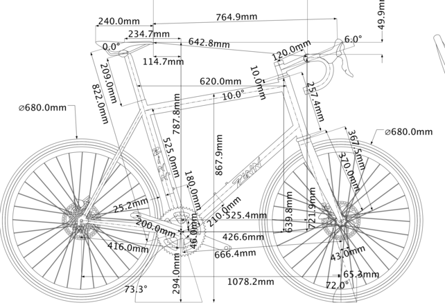 Lightly Used Zinn Carbon Fiber Disc Brake Road bike - 6'3" to 6'6" rider