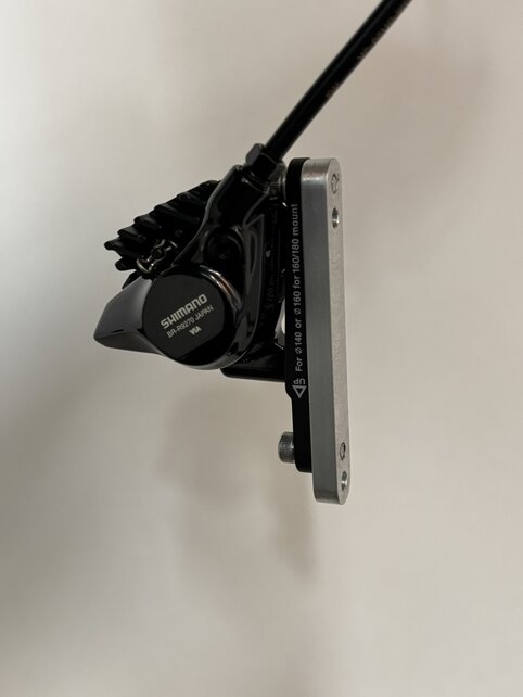 Da Vinci Designs Flat mount brake adapter +20mm - Converts Zinn Duro fork to 200mm rotor