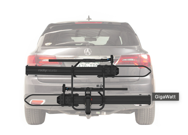 Rocky Mounts Gigawatt 2-bike hitch auto rack - E-bikes up to 80lb per bike Rocky Mounts Gigawatt 2-bike hitch auto rack - E-bikes up to 80lb per bike