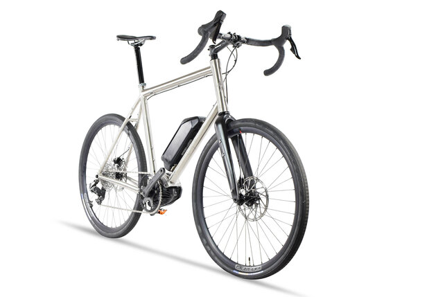 Clydesdale Whip ER2 Shimano Motor - Titanium endurance road E-bike
