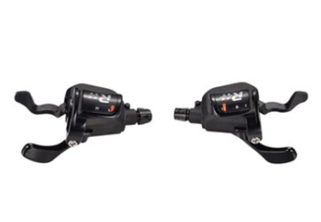 microSHIFT R11 Trigger Shifter Set, 11-Speed Road, Double, Optical Indicator, Shimano Compatible