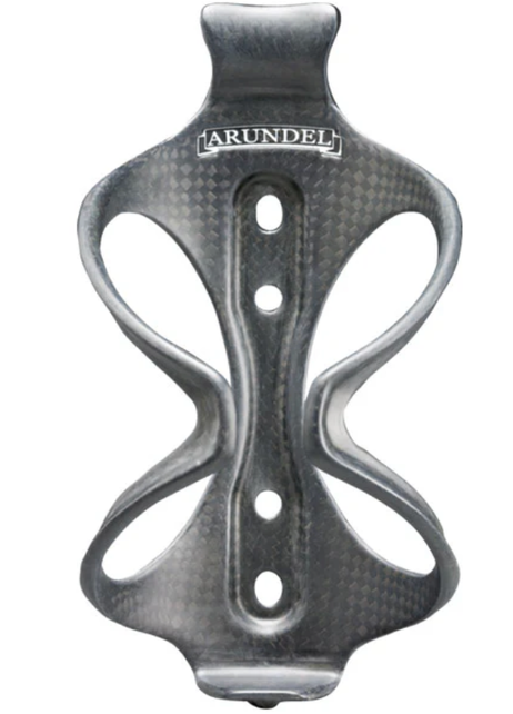 Arundel Bottle Cage Mandible  Carbon Fiber matte 3K weave - Ultimate Bottle Retention