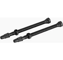 WHISKY No.9 Alloy Tubeless Valves - Pair, 80mm, Black