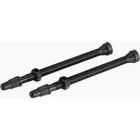 WHISKY No.9 Alloy Tubeless Valves - Pair, 80mm, Black