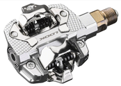 LOOK X-TRACK Single Power Pedals - Dual Sided Clipless, Chromoly,  9/16", Silver