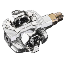 LOOK X-TRACK Single Power Pedals - Dual Sided Clipless, Chromoly,  9/16", Silver