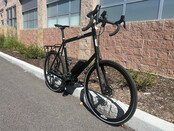 Zinn Custom Titanium Gravel E-Bike - Used in great condition for 6'7" - 6'11" rider