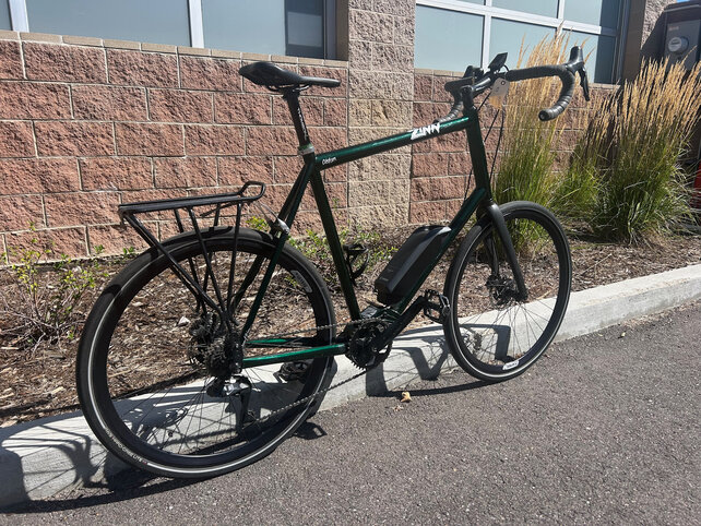 Zinn Custom Titanium Gravel E-Bike - Used in great condition for 6'7" - 6'11" rider
