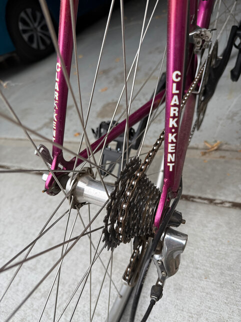 Used Clark Kent Road Bike - 63cm - excellent condition - for 6'2" to 6'5" rider approximately