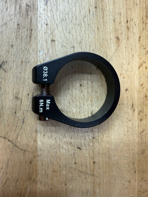 Fouriers Seatpost Binder - 38.1mm ID - Aluminum - m6 - for Clydesdale Bronco 32er MTB