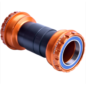 Wheels Mfg Bottom Bracket - T47 Outboard ABEC-3 BB for 30mm Cranks - ORANGE