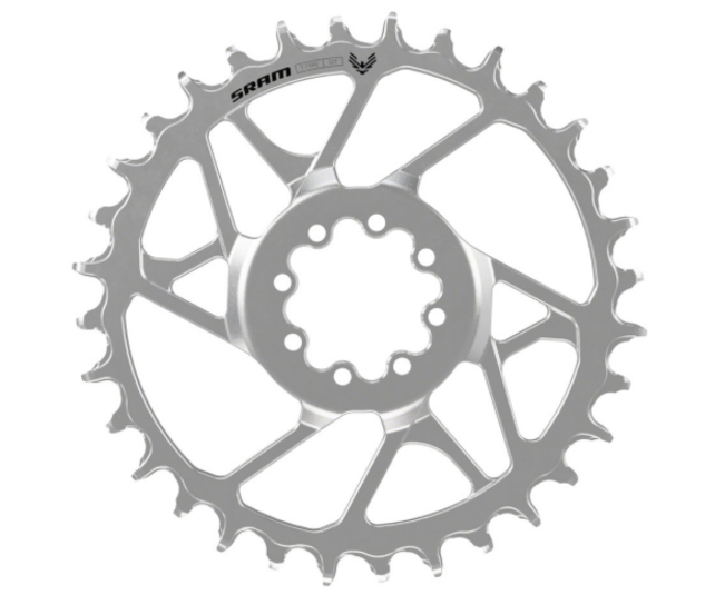 SRAM Eagle 90 T-Type Direct Mount Chainring - 32t, 12-Speed, 8-Bolt Direct Mount, 3mm Offset, Steel, Silver