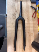 Zinn Duro - Gravel Road Fork - 47mm Rake - 45mm Tire clearance - External Brake routing - steering tube cut to 195mm