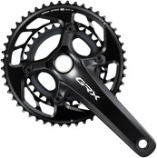 Shimano GRX FC-RX820-2 Crankset - 12-Speed, 48/31t, 110/80 BCD, Hollowtech II, Black