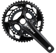 Shimano GRX FC-RX820-2 Crankset - 12-Speed, 48/31t, 110/80 BCD, Hollowtech II, Black
