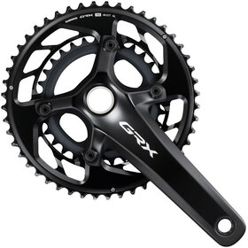 Shimano GRX FC-RX820-2 Crankset - 12-Speed, 48/31t, 110/80 BCD, Hollowtech II, Black