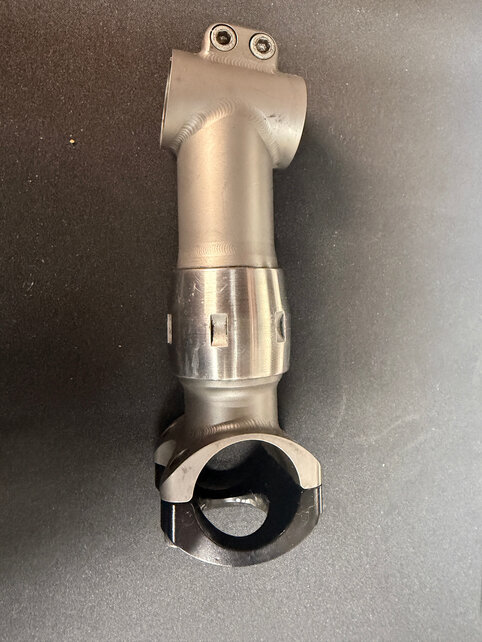 Titanium Travel Bike Stem - 120mm 6 degree - 31.8mm clamp - With S&S Coupler - lightly used