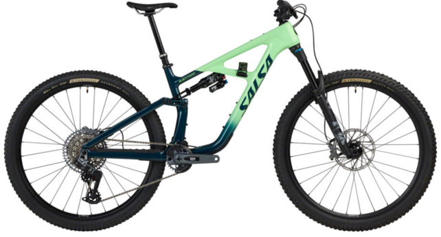 Salsa Blackthorn 125 C GX AXS Transmission Bike - 29", Carbon, Slate / Citrus